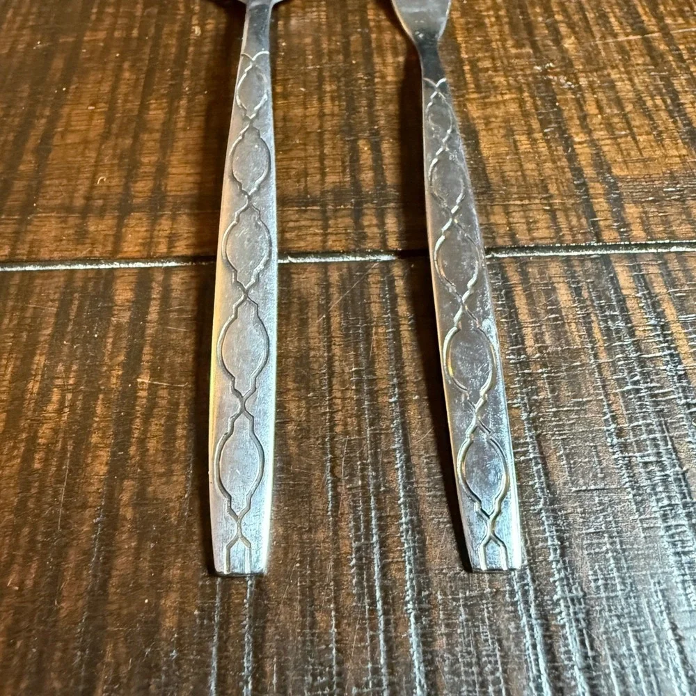 Oneida Northland Caledonia Stainless Korea Spoon Butter Knife Speader MSM VTG